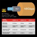 کابل HDMI 2.1 هانیول مدل HC000013 طول 2 متر