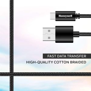 کابل شارژ USB-A به USB-C هانیول مدل HC000033 طول 1.2 متر